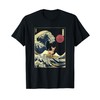 Chihuahua Japanese Kanagawa Wave Funny Surf Dog T-Shirt for Men