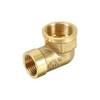 sourcing map Brass Pipe Fitting 90 Degree Street Elbow g
