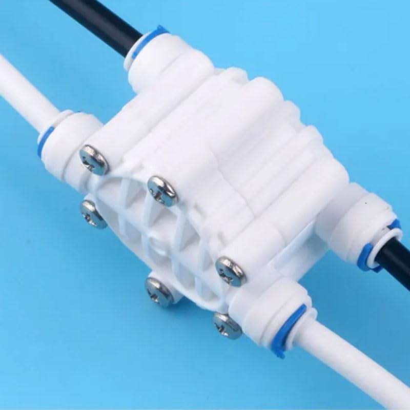 Wantane-4 Way Port Auto Shut Off Valve 1/4" Automatic Shut-Off