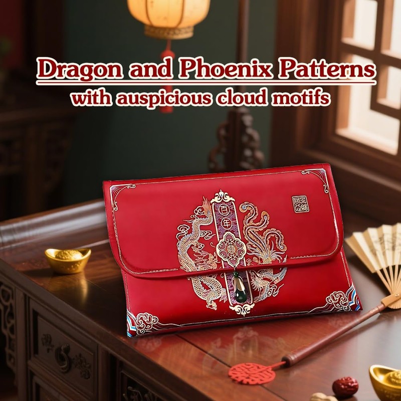 Fabric Red Envelopes for Chinese Wedding Tea Ceremony or Engagement