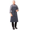 Chef Works A100-NCS English Chef Apron, Navy Chalk Stripe