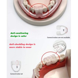 Pack of 2 Molar Braces, Food Grade EVA Children Anti Molar Braces, Bruxism Mouth Guard Braces Night Sleep Mouth Guard