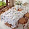 meioro Easter Tablecloth 100 x 150 cm, Spring Carrot Rabbit