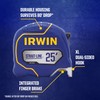 IRWIN Strait-LINE Tape Measure, 25 ft, Includes Retraction Control, for