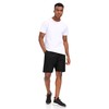 Men's Quick-Drying Sports Shorts with Zip Pockets, black, xxl