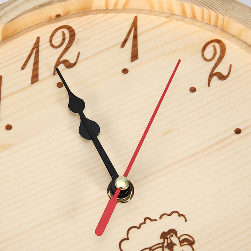 23cm Diameter Sauna Clock Wall Hanging Wooden Clock for Sauna