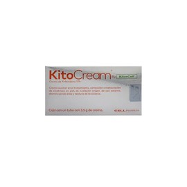 KitoCream 3.5g KitosCell crema cicatrizante de pirfenidona 10% | Cuidado de la Piel | Ayuda a Mejorar la Apariencia de Cicatrices | Tratamiento, Corrección y Restauración de Cicatrices en la Piel