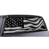 FGD Truck Rear Window Wrap Black & White American Flag