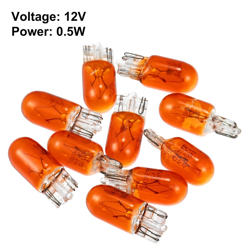 X AUTOHAUX 10pcs DC 12V T10 W5W LED Dashboard Light