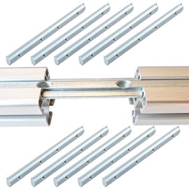 1010 1" x 1" Series Aluminum Profile Straight Line Connector, Extended Length Bracket Fastener with M5 Screw for Slot 6mm Aluminum Extrusion Profile Connect Parts
