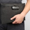 Canvas Mens Wristlet Wrist Bag with Lock, Large Clutch Bags