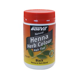 Bonvit Natural Henna Herb Colour Hair Tint Black 100g