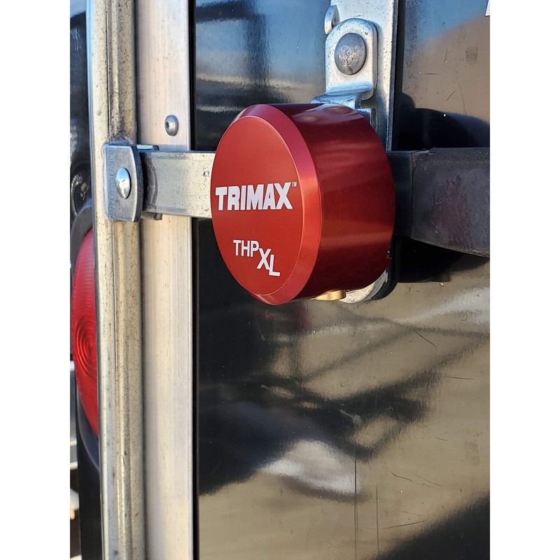 TRIMAX THPXL-AL RD Aluminum "Hockey Puck" Internal Shackle Padlock -