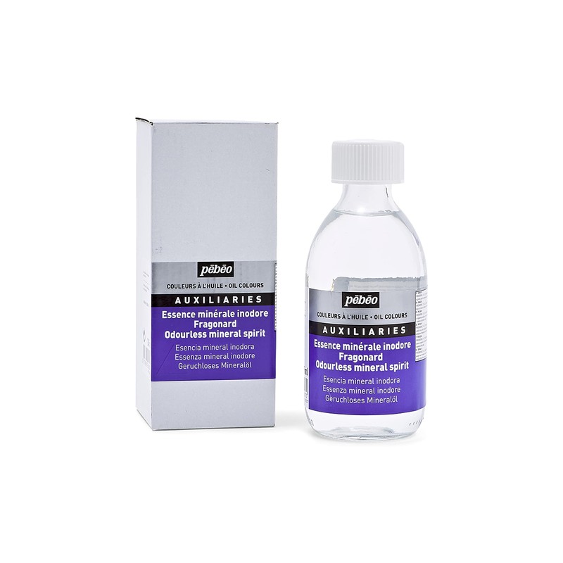 Pebeo 650307 245 ml Odourless Mineral Spirit, Transparent (Packaging may