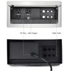 Tabletop Power Multimedia Connectivity Box with 3 AC Power+2 USB-A
