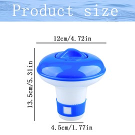 GroveEss Pool Chlorine Floater Dispenser,5 Inch Chlorine Tablet Dispenser with Adjustable Vents,Granules Tablets Floater for Spa Hot Tubs Swimming Pool Water Park