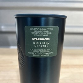 Starbucks NEW!!! Starbucks 12oz Tumbler - Recycled Stainless Steel Metal Cup Teal Green