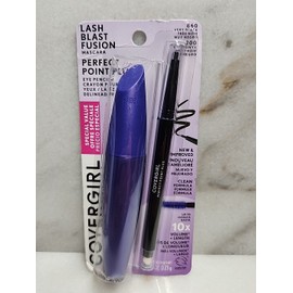 Covergirl Lash Blast Fusion Mascara & Perfect Point Plus Eye Pencil, Very Black