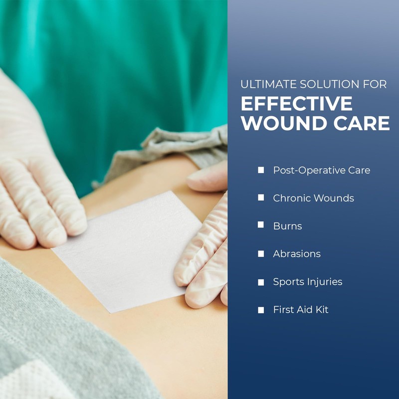 MED PRIDE Sterile Non Stick Pads for Wound Care and