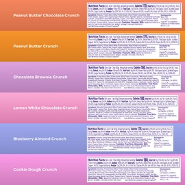 MOSH Variety Pack Keto Protein Bars, High Fiber, Low Carb, Gluten Free, High Protein, Brain Healthy Snack with Ashwagandha, Lion's Mane, 6 Count