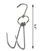 Tinsow 2pcs Stainless Steel Double Hooks 3pcs S Hooks for