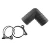 32mm (1.25") Pond Corrugated Flexible Pipe/Hose Elbow Connector +2 x