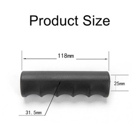 Wheelbarrow Handles, Handles for Wheelbarrow, Universal Handles, Non-Slip Wheelbarrow Handles, Rubber Trolley Handle, Inner Diameter 25 mm, Round Tubes, Replacement Handles for Sack Truck, Wheelbarrow