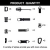 48 Pcs Molle Backpack Attachments Set,Tactical Gear Clip Kit (Include