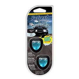 Refresh Your Car - Difusor de Aceite para Auto - Paquete con 2 Aromatizantes - Accesorio para Rejilla de Ventilación - Aroma a Tormenta de Hielo
