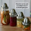 LE PARFAIT Stainless Steel Fermenting Kit with 1L Glass Jar,