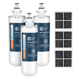 Crystala Filters Replacement for LG LT700P/ADQ36006101 Water Filter, NSF 42 Compatible with Kenmore Clear 9690, 469690, ADQ36006101, ADQ36006102, LFX28968ST & LT120F, 3 Packs