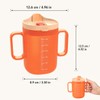 4 Pack Adult Sippy Cup with Handles and Straw Lid,