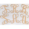 Wooden Letter 4" Blank K Vine Monogram Font MDF (Various