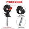Cididu 120 Pack Electric Fence Insulator, Fence Ring Post Insulator,