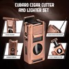 CUBARO Cigar Lighter with V Cutter, Punch, Draw Tool –