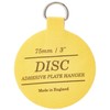 Disc 14226 75mm Adhesive Plate Hanger, Yellow