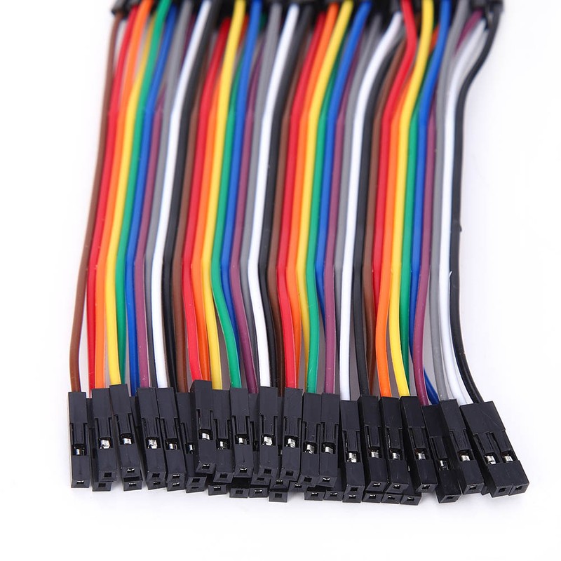 10Pcs Jump Wire Plastic Male to Female Connecting Cable for