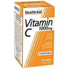HealthAid Vitamin C 1000mg - Chewable - 60 Vegetarian Tablets