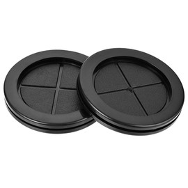 TA-VIGOR Runde Gummidichtungen, 70 mm, doppelseitig, Gummi-Lochstopfen für elektrische Draht-Dichtungen, schwarzes Gummiloch, synthetischer Gummistopfen für Draht, Kabel und Stecker, 10 Stück