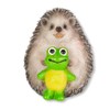 Oubia Frog and Hedgehog H24046 1.2 x 1.4 inches (3