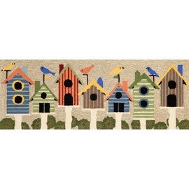 Liora Manne Frontporch Indoor/Outdoor Rug, 2 ft x 5 ft, Birds Multi