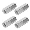 10Pcs Coupling Nut Hex 304 Stainless Steel Rod Connector Nut