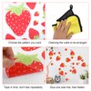 92 Pcs Strawberry Stickers Decor Removable Cute Fruit Wall Stickers