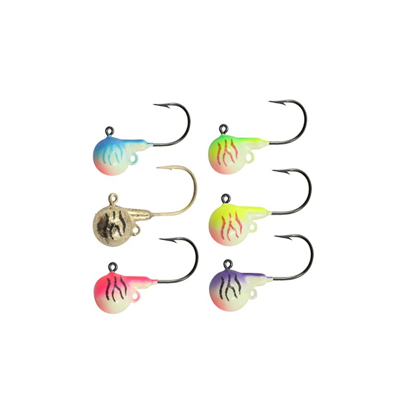 Northland Fire-Ball Jig - 1/2Oz - 6/Card - Assorted