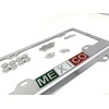 Mexico Mexican Flag Chrome Polished License Plate Frame, Front &