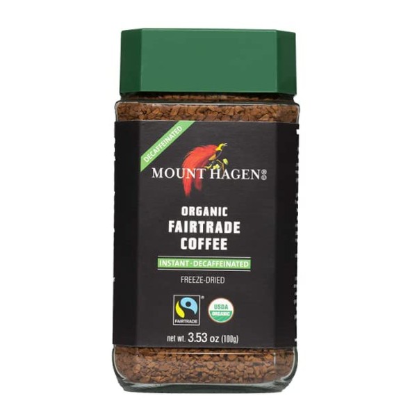 Mount Hagen Organic Freeze Dried Instant Decaf Coffee, 3.53 oz Variation (Instant Decaf Coffee, 3.53 oz)