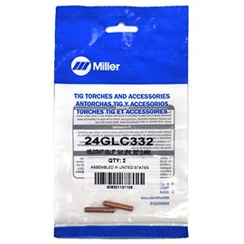 Miller Weldcraft 24GLC332 Collet, Gas Lens, 3/32" (2.4mm), 2 pack