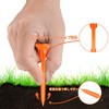 MAZEL Clear Plastic Golf Tees for Extra Distance and Heavy