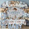 DataMoon Cowboy Baby Shower Decorations for Boy, All-in-One Set