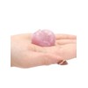JSDDE Rose Quartz Crystal Sleeping Cat Figurine for Cat Lovers